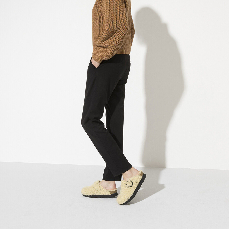boston big buckle platform fur
