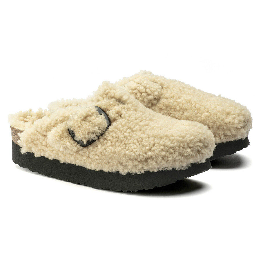 boston big buckle platform fur