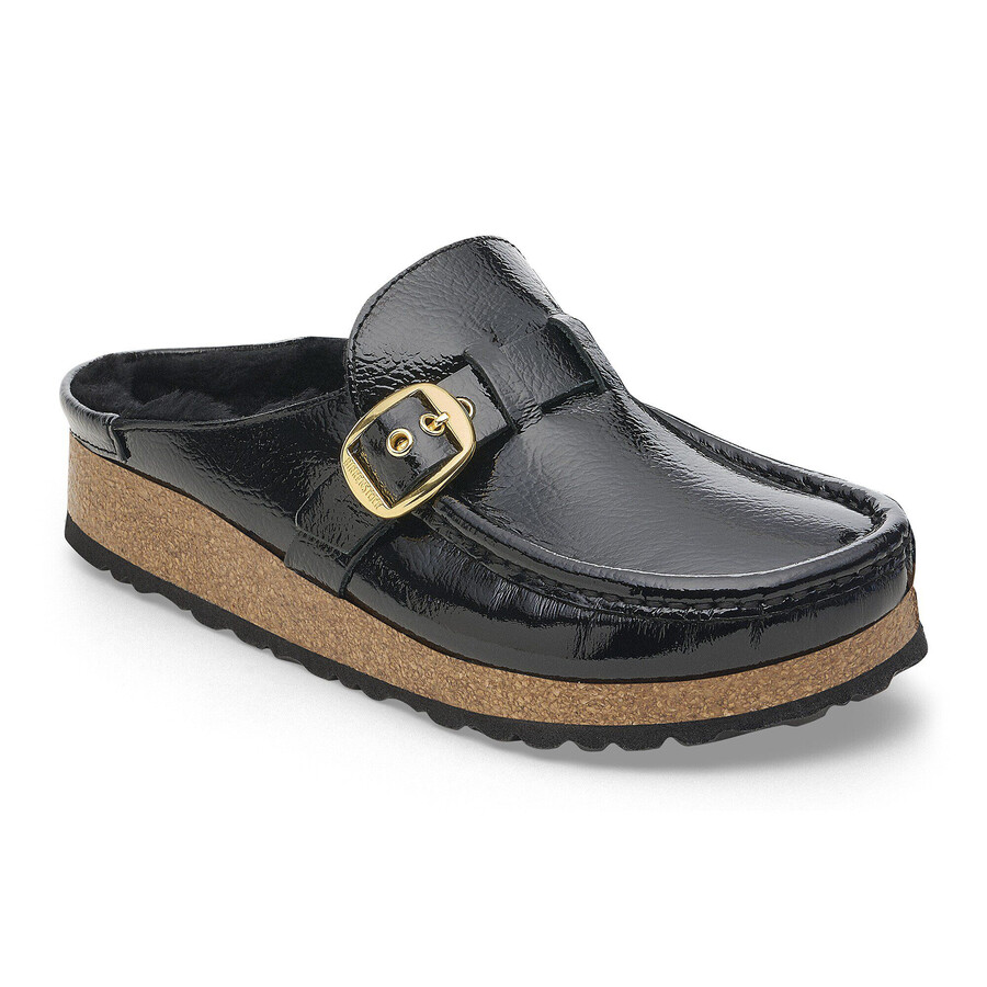 buckley shearling patent leather