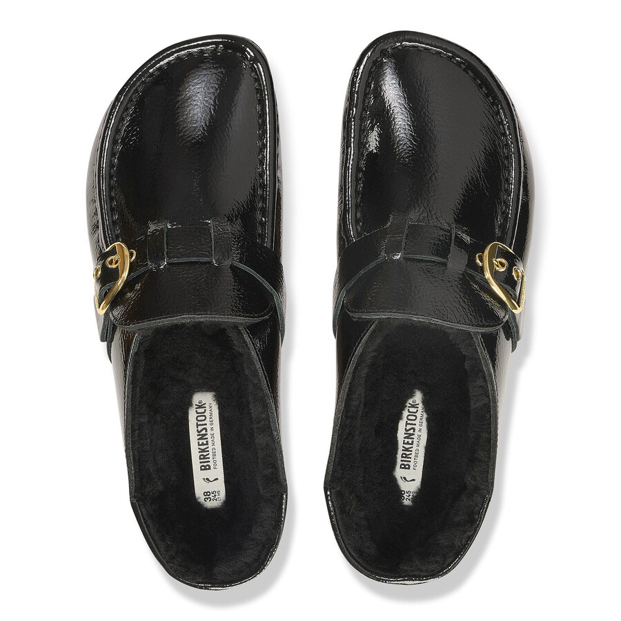 buckley shearling patent leather