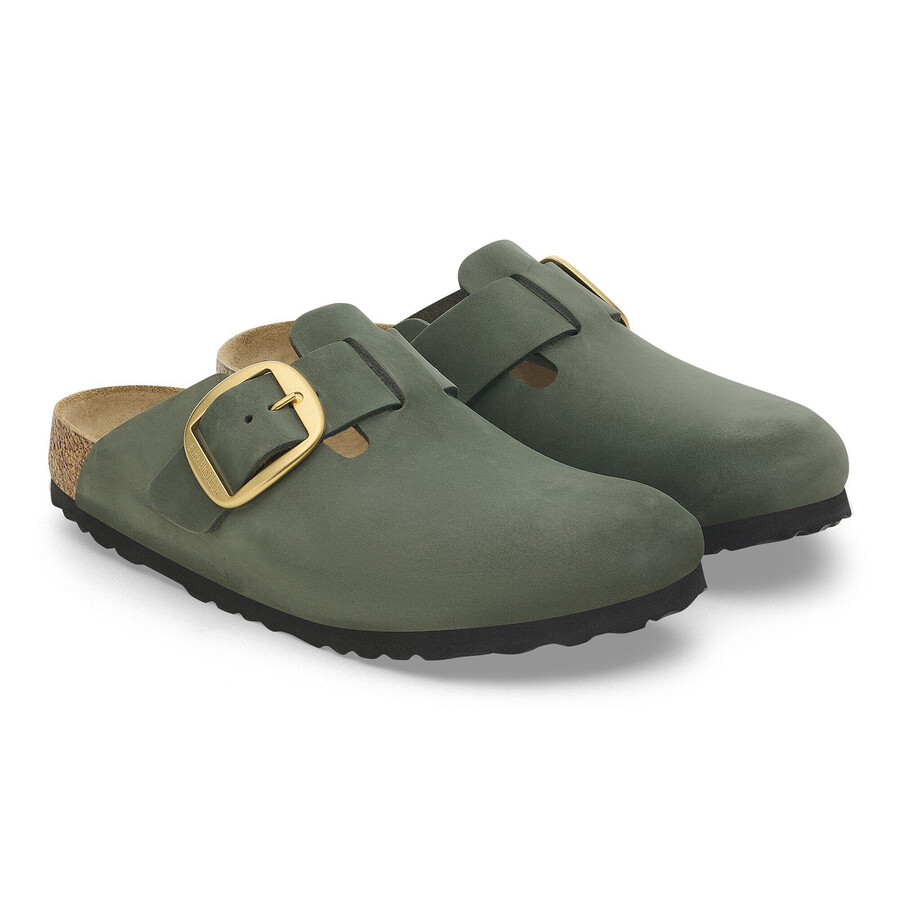boston big buckle nubuk leather