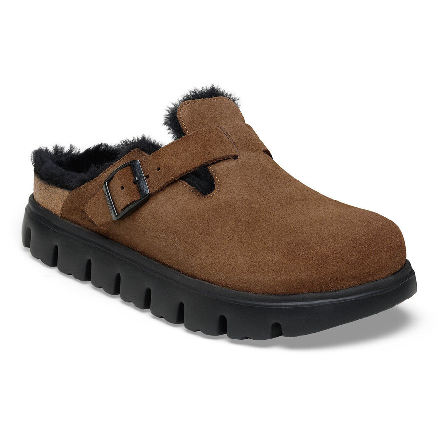 boston pap chunky shearling suede leather