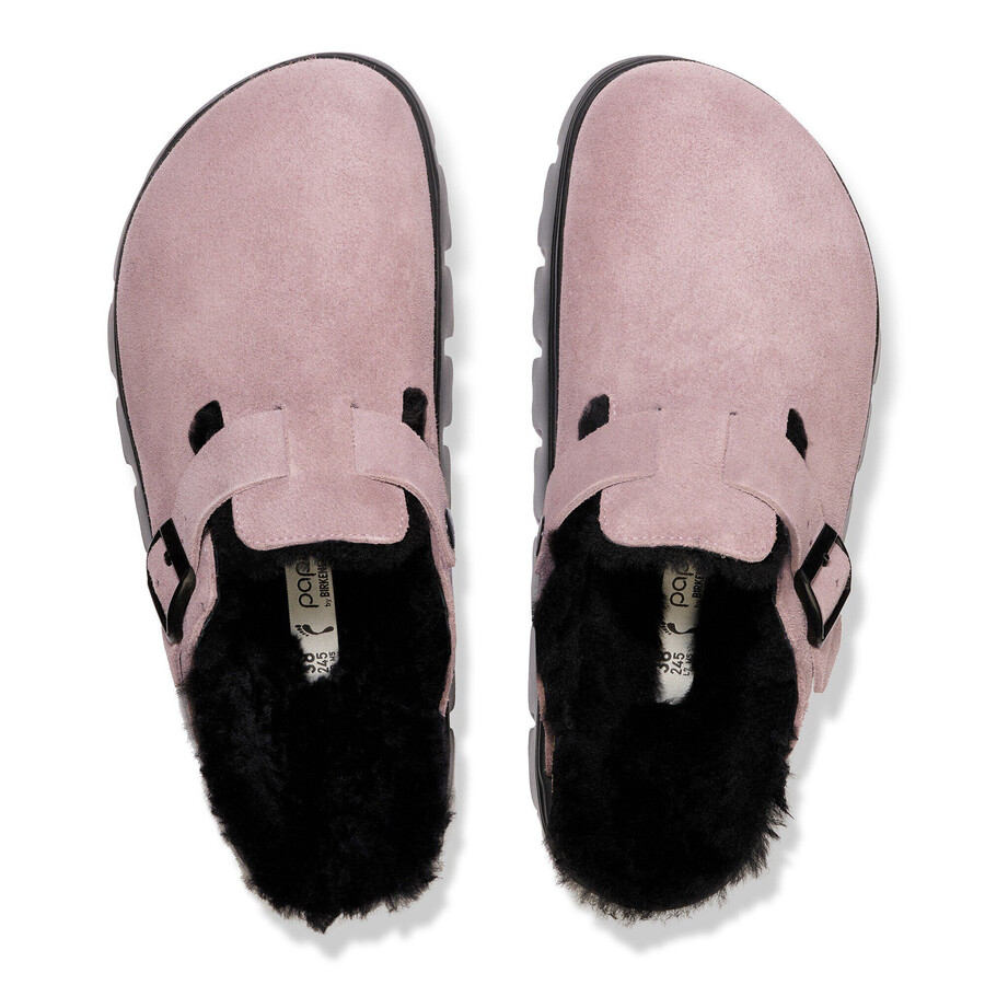 boston pap chunky shearling suede leather