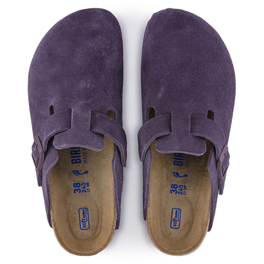 boston soft footbed suede leather wine