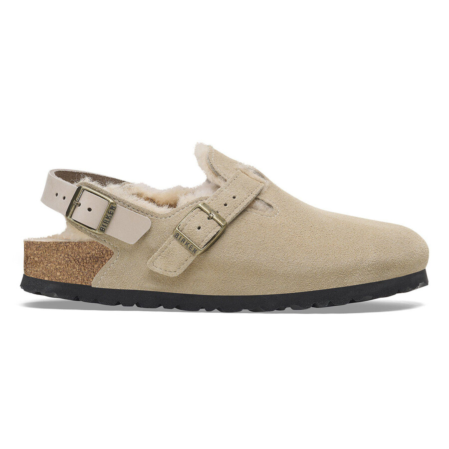 tokio shearling suede leather