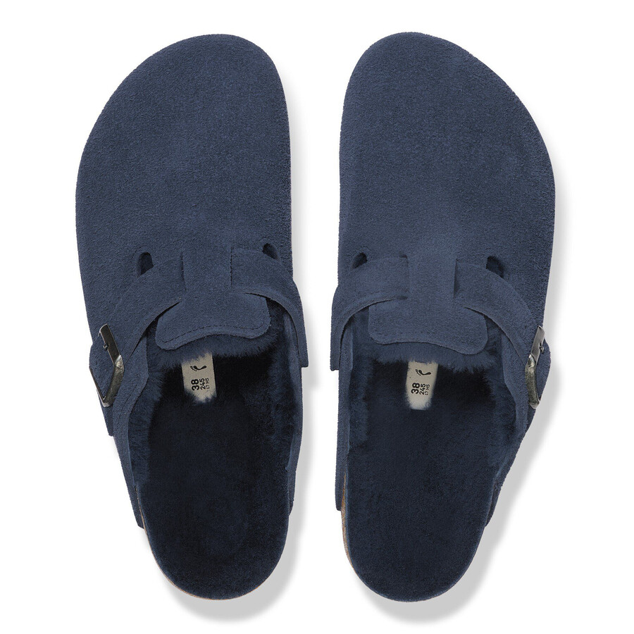 boston shearling suede leather