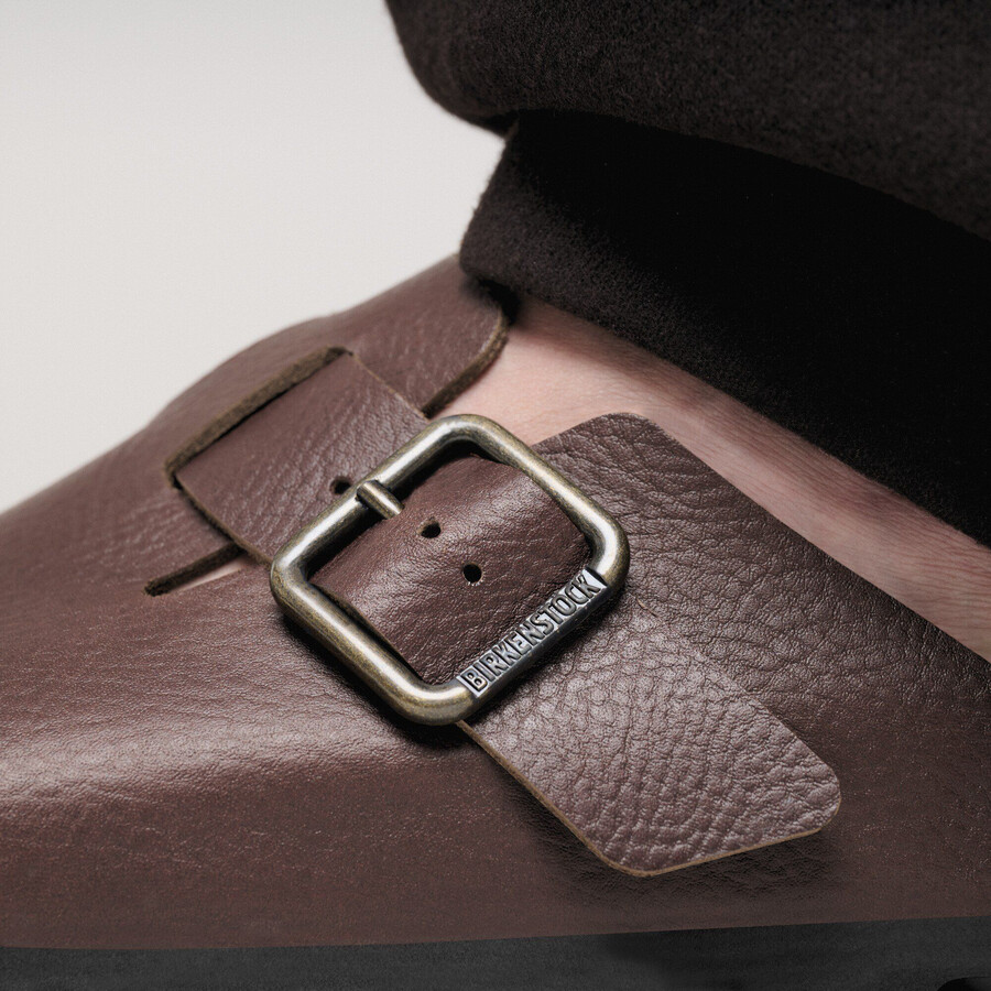 boston wire buckle natural leather