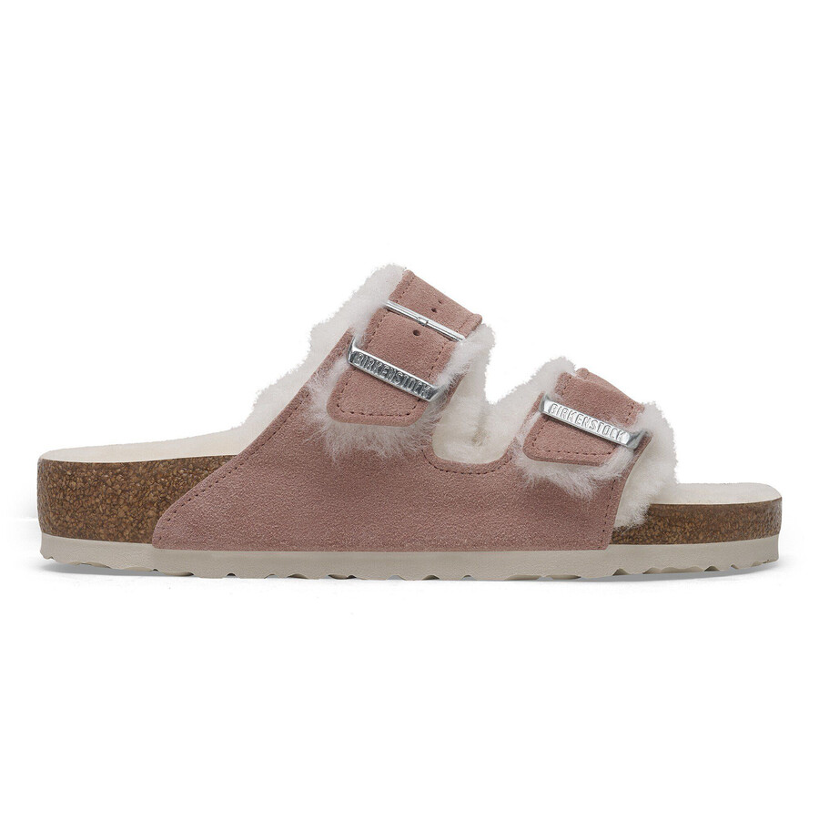 arizona shearling suede leather pink clay