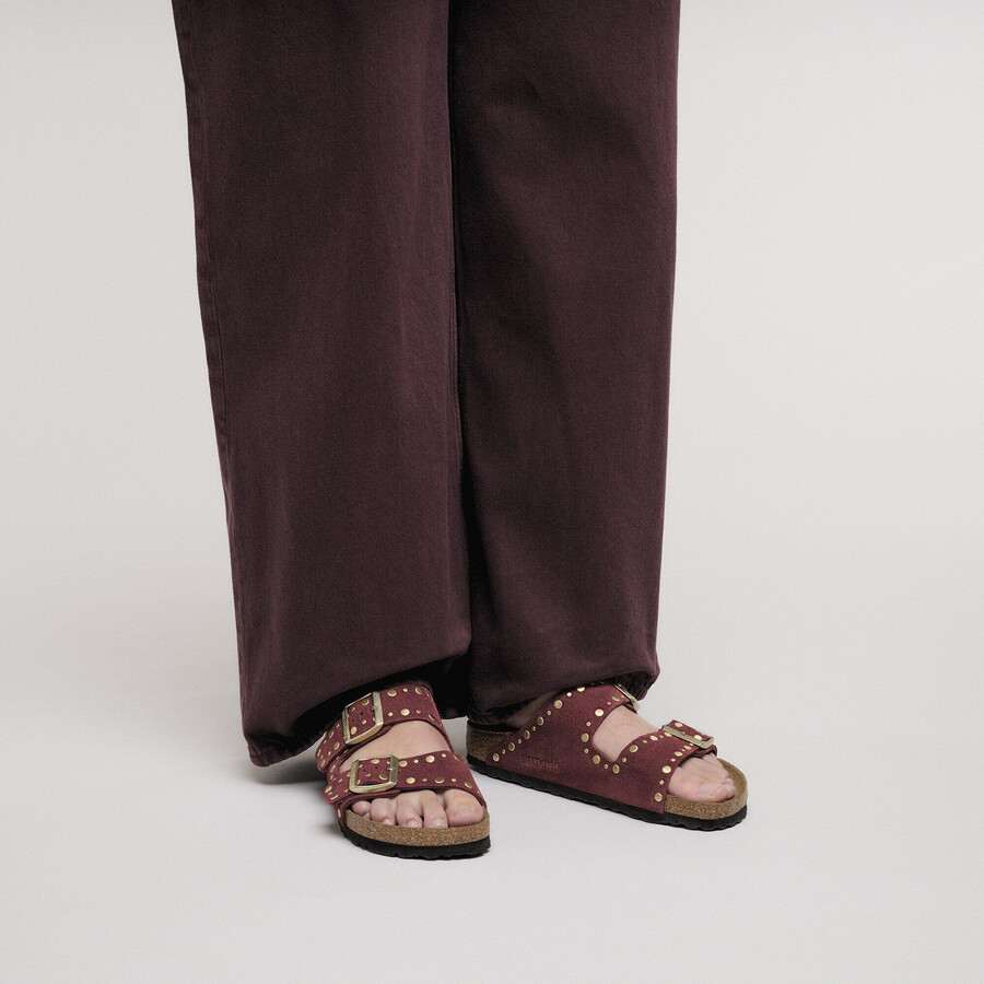 arizona rivet suede leather